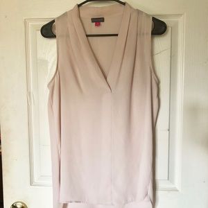 Cream Vince Camuto sleeveless blouse